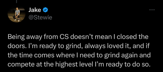 Stewie2K：离开CS并不意味着CS对我关上大门